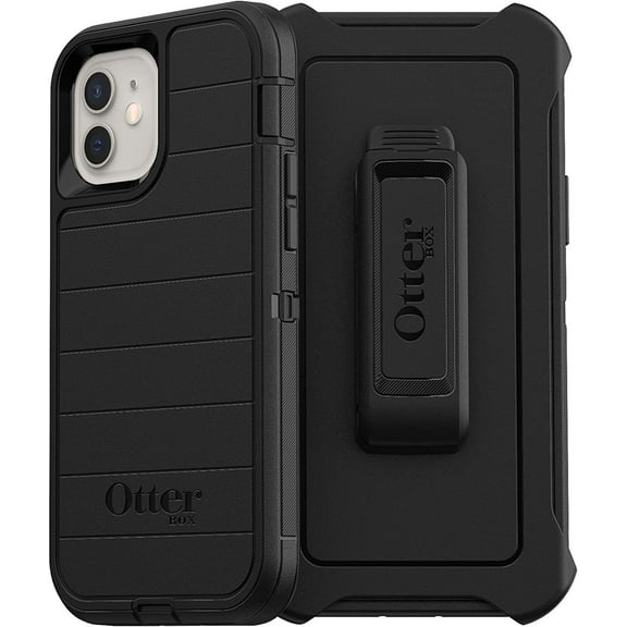 OtterBox Defender Series Case & Holster for iPhone 12 Mini, Black, Non-Retail Packaging