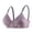 Purple, variant on Gymayou Thin Wireless Bra for Women No Underwire Anti-Sagging Full Figure Bra Breathable Lace Side Support Bras Beige 36