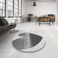 thumbnail image 4 of Ahgly Tapis Rond Lavable en Machine Intérieur Transitionnel Gris Cendré, 3 Pieds Rond, 4 of 7