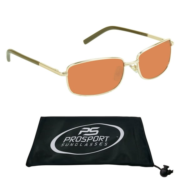 proSPORT Hd Blue Light Blocking Sunglass Men Women High Definition Amber Lens Metal Frame