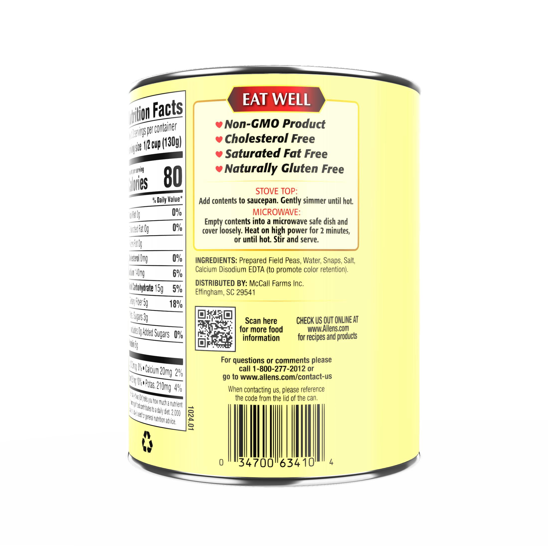 (12 pack) Allens Tiny Tender Field Peas with Snaps, 15.5 oz
