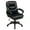Black, variant on Office Star Products Faux Leather Managers Chair with Padded Arms