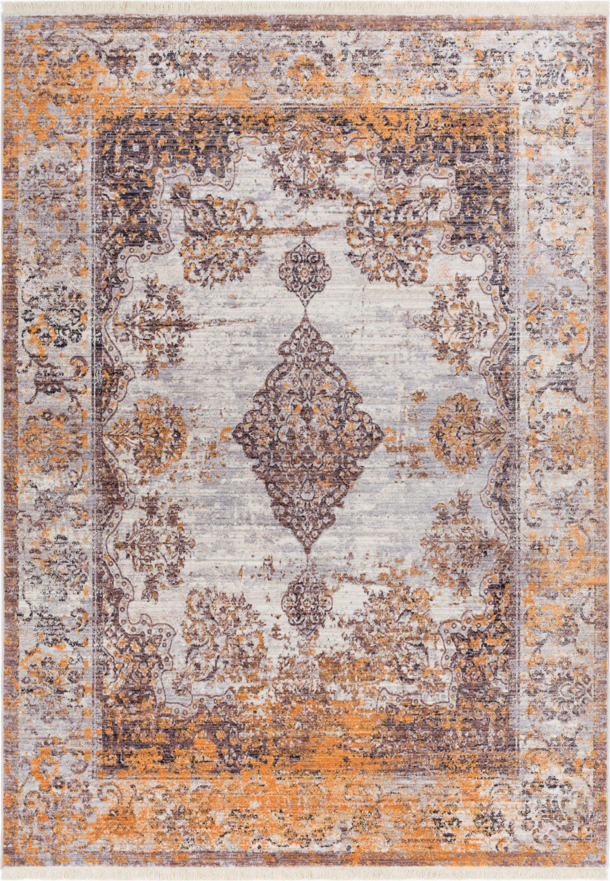 Well Woven Global Treasures Zahra 5'3" x 7'7" Modern Distressed
