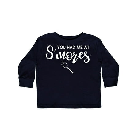 

Inktastic Had Me At S mores Gift Toddler Boy or Toddler Girl Long Sleeve T-Shirt