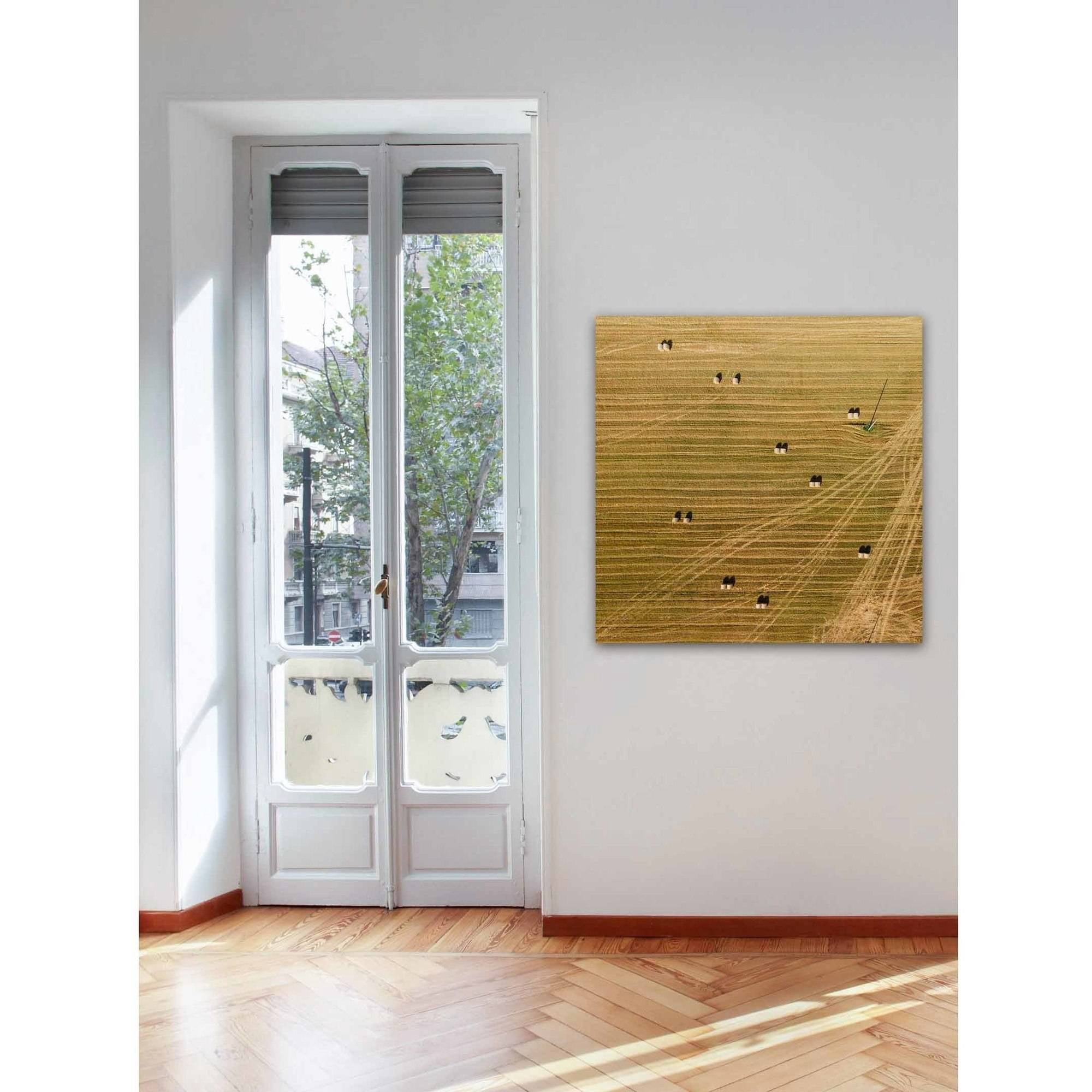 Marmont Hill "Tractor Trails" by Karolis Janulis Painting Print on Wrapped Canvas