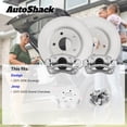 thumbnail image 3 of AutoShack Rear Solid Coated Brake Rotors + Calipers 4-PC Brake Kit Replacement for 2011-2020 Jeep Grand Cherokee 2011-2016 Dodge Durango ArmorStop 12.99" (330 mm), 3 of 5
