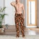 thumbnail image 2 of Fotbe Christmas Gingerbread Cookies Pantalones de Pijama para Hombre, Pantalones de Dormir, Pantalones de Casa con Cintura Ajustable y Bolsillos-XX-Large, 2 of 6