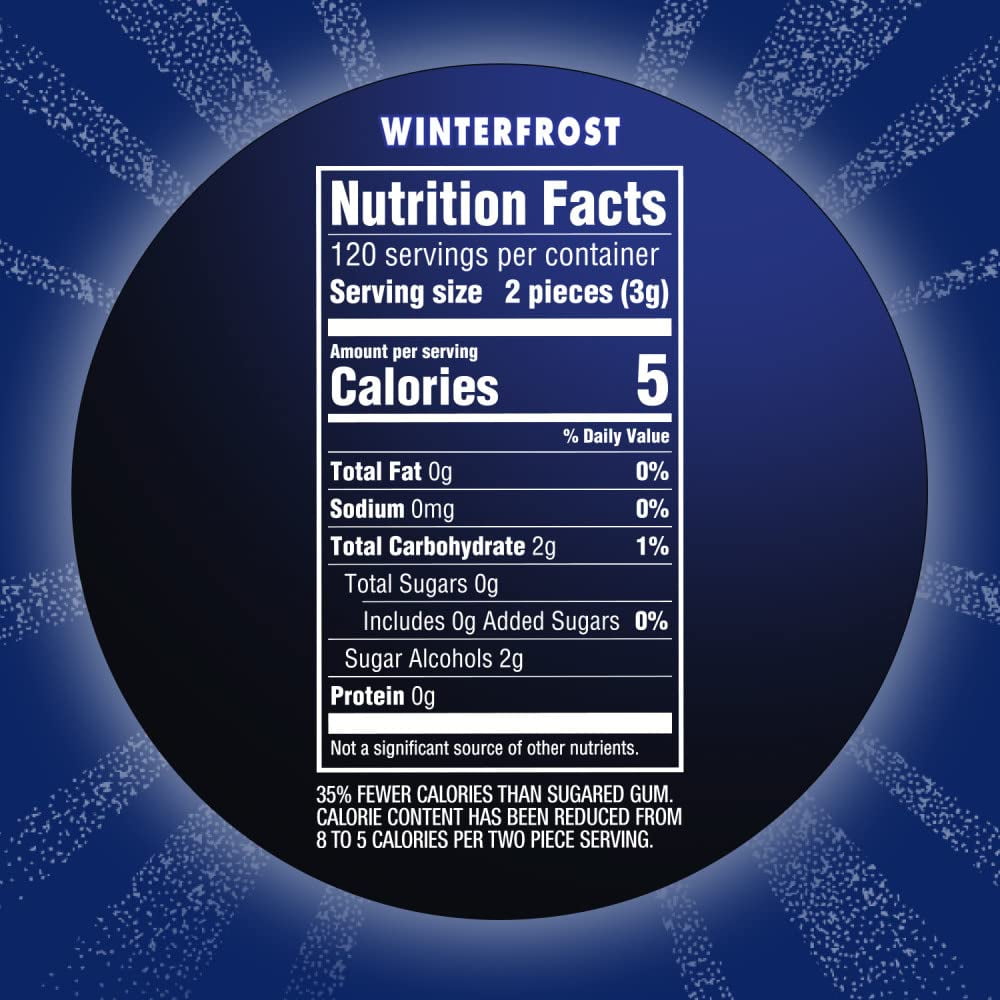 Eclipse Sugar Free Gum, Mint, 60 Piece Big E Bottle (InnerPack of 4)