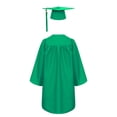 thumbnail image 2 of LiiYii Robe de Collation des Grades pour Enfants avec Pompon Uniforme Scolaire Vert 21, 2 of 7
