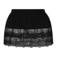 thumbnail image 4 of Jupe Mini Ajustable Superposition Faux Haut Bas Rallonge Chemise Plus Noir XXXXXL, 4 of 6