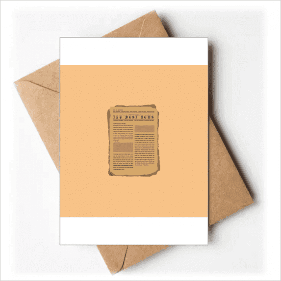 Nostalgic Effect Newspaper Greeting Cards You are Invited Invitations