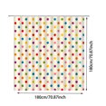 thumbnail image 2 of Polka Dot Shower Curtain Colorful Retro Cute Spot Vintage Fabric Decorative Bathroom Curtains with Hooks,180X180cm, 2 of 4