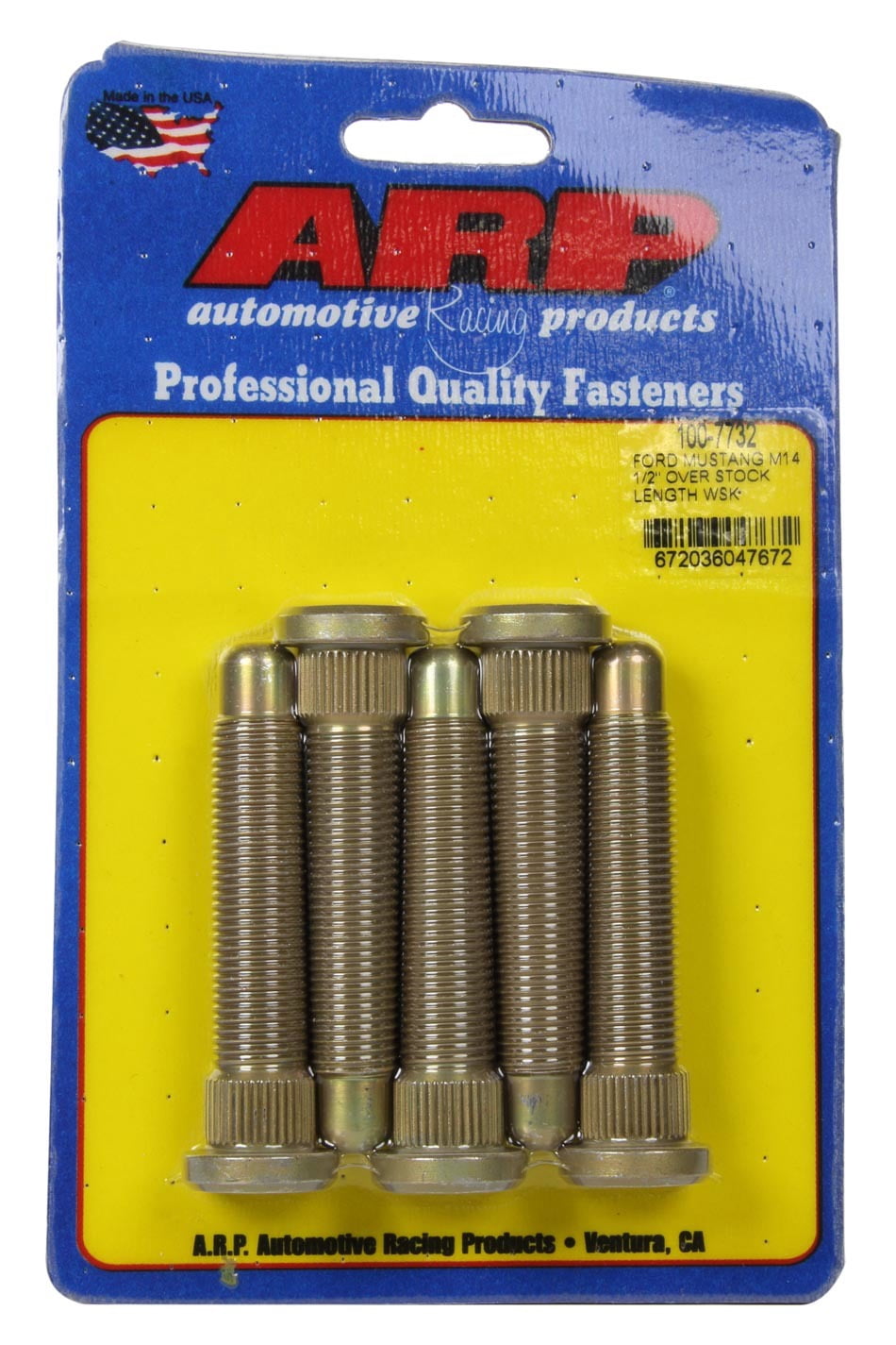 ARP 100-7732 14 mm Wheel Stud Kit for 2015-Up Ford Mustang - Pack of 5