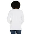 thumbnail image 3 of Hanes Pocket T-Shirt Long Sleeve Unisex Garment Dyed Tee Crewneck Cotton, 3 of 4