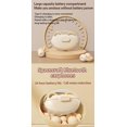 thumbnail image 3 of Auriculares Bluetooth Langsdom TS10 con clip para la oreja y diseño de dibujos animados en forma de CD, con calidad de sonido nativa agradable y reducción de ruido, color blanco., 3 of 5