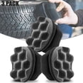 thumbnail image 1 of 3 Pieces Car Tire Shine Applicator Washing Polishing Durable Handheld Auto Handheld Paint Waxing Pad Tyre Detail Sponge High Density, 1 of 6