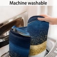 thumbnail image 5 of Blue Marble Gold Wave Pattern Bathroom Rugs Mat,Non Slip Microfiber Bathroom Rug,Rubber Backing,Soft Bathroom Mats for Bathroom Floor,Tub and Shower,17x27in(43x68cm), 5 of 5