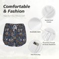 thumbnail image 6 of Lsque Nautical Printed Women's Running Shorts with Liner Pockets,Elastic Quick Dry Workout Athletic Gym Yoga Shorts,Womens High Waist Shorts-Medium, 6 of 9