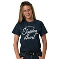 thumbnail image 3 of Shopaholic Aunt Cute Cool Fun Auntie Women's Graphic T Shirt Tees Brisco Brands S, 3 of 5