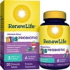 Renew Life Ultimate Flora Kids Probiotic, Natural Berry Flavor, 3 Billion CFU, 30 Chewable Tabs