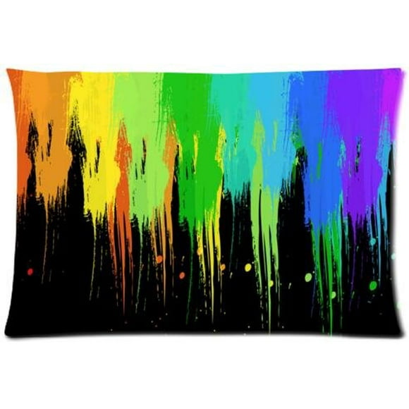RYLABLUE Paint Splatter Pillow Case Pillowcases Cushion Case Cover 20x30 inches