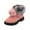 Pink, variant on Zshosam Toddler Cowgirl Boots Unisex Warm Fur Lining Soft Boots Baby Winter Ankle Non-Slip Rubber Texture Sole Toddler Winter Snow Crib Shoes Size 9.5,(Red Toddler 9.5)