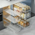 thumbnail image 6 of Pull Out Spice Rack Cabinet Organizer (6" W X 20½" D),3 Tier Slide Out Drawer for Narrow Cabinet, Pull Out Shelves Under Cabinet Storage for Kitchen, 6 of 14