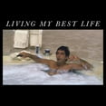 thumbnail image 2 of Men's Scarface Tony Living Best Life Bubble Bath Graphic T-Shirt, 2 of 5