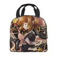 thumbnail image 3 of Cute Cartoon Anime Lunch Bag With Zipper Waterproof And Reusable Cooler Tote Lunch Box For School/Office/Picnic/Work, 3 of 5