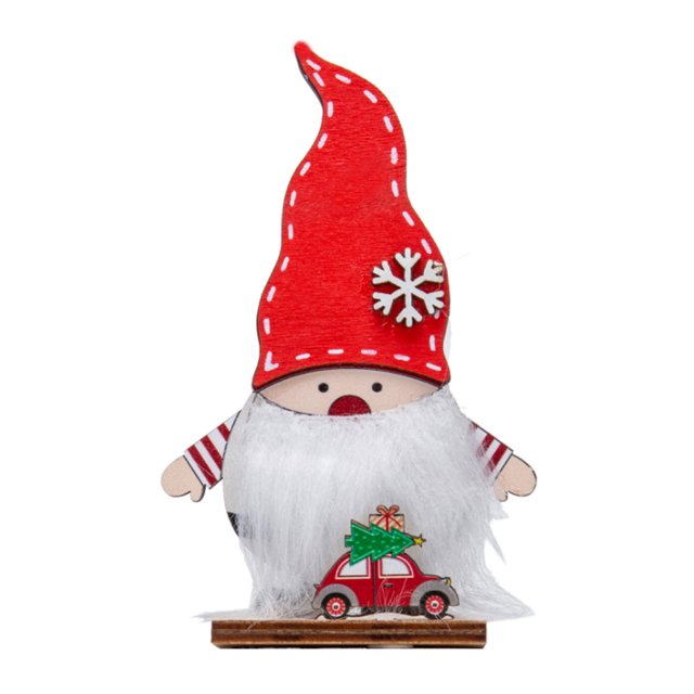Billuyoard Adornos navideños de gnomo para el hogar, decoraciones de habitaciones de estilo Simple, decoraciones navideñas, vitrina, decoración de mesa, Kits de decoración para fiestas Rojo Billuyoard HA068919-02