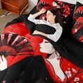thumbnail image 4 of Castle Fairy Japanese Hokusai Bedding Comforter Set,Japanese Style Full Bedding Set, 4 of 8