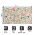 thumbnail image 5 of Multicolor Ethnic Floral Pattern Door Rugs,Washable Non Slip Door Mats Indoor,Decorative Door Mats,Entry Mat Indoor for Entrance,Bedroom,Kitchen,Bathroom,17"x30", 5 of 6