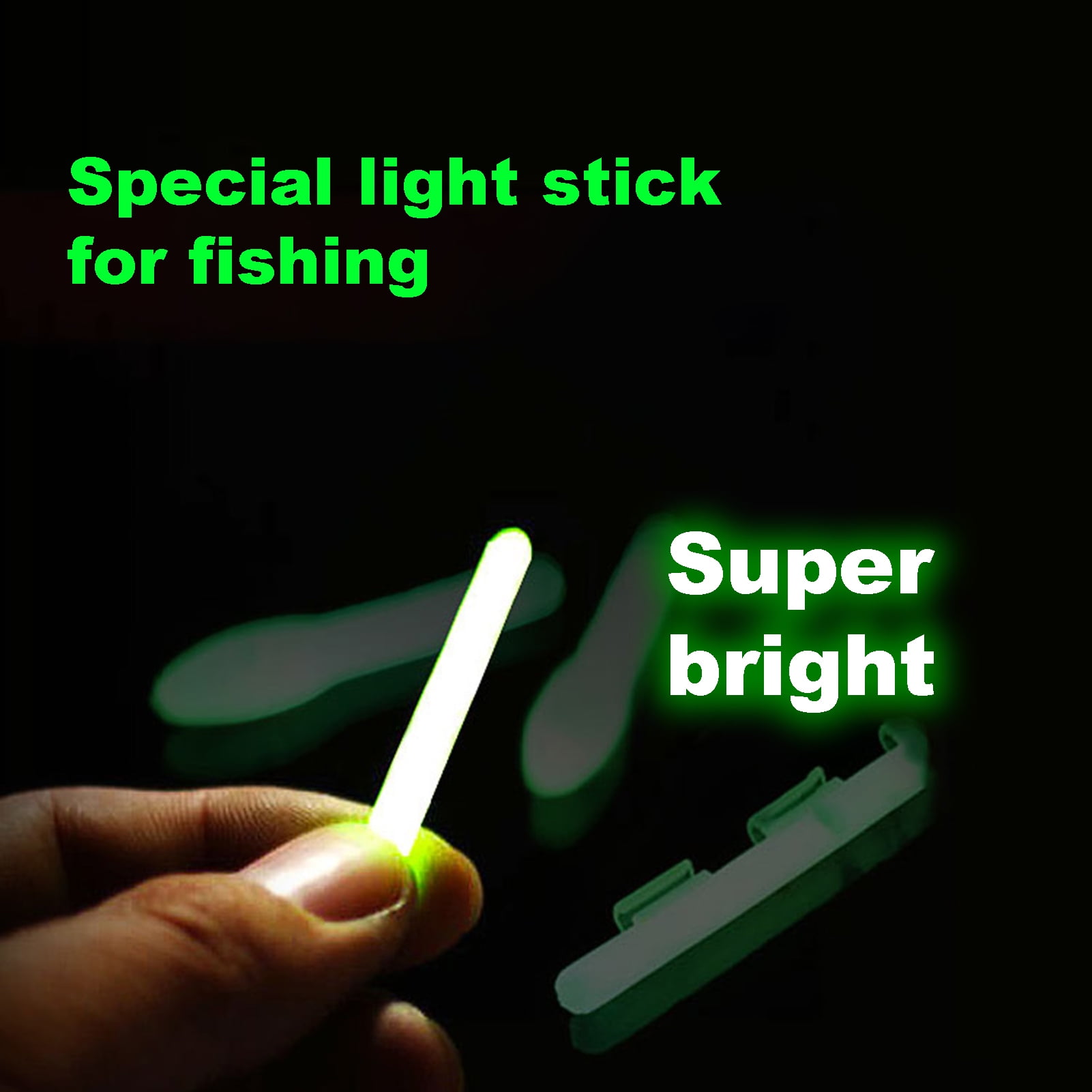 Yixx 50Pcs Light Stick Fluorescent Mini Plastic Sturdy Fishing Glow