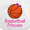 thumbnail image 4 of Inktastic Basketball Princess Girls Baby Bib, 4 of 4