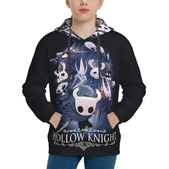 Hollow Game Kni-ght Silksong Youth Hoodies Sweatshirts Pullover Long Sleeves Hooded Graphic Sweaters