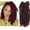 Wine, variant on EWASON Wigs for Black Women Human Hair,Crochet Hair Distressed Bow Faux Braids Messy Pre Looped Soft Locks,Brown