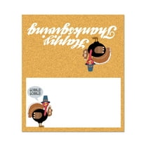 Happy Thanksgiving Turkey Table Tent Place Cards - 25 Thanksgiving Turkey Guest Seating Name Cards - Table Tents - Place Cards (Thanksgiving Turkey) - 77008