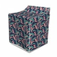 thumbnail image 1 of Tropical Washer Cover, Hawaiian Exotic Banana Leaves Pattern, Washroom Decor with Dust Protection, 29" x 28" x 40", Dark Lavender Pale Pink, by Ambesonne, 1 of 3