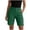 *Green, variant on VBVC Women's High Waist Cargo Bermuda Shorts,Button Fly Utility Hiking Shorts For Women,Ladies Summer Knee Length Workwear Shorts with Pockets,Khaki,S-2XL