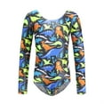 thumbnail image 1 of BULLPIANO Kids Girls Gymnastic Leotard Little and Teen Girls Long Sleeve Ballet Latin Dance One Piece Outfit 5-13Y, 1 of 4