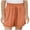 Orange, variant on Bovxnpu Girls Cotton Casual Shorts Linen-Like Solid Shorts Drawstring Waist Kids Active Casual Summer Comfortable Shorts