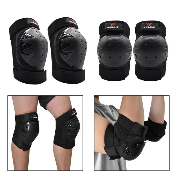 Protège-genoux de patinage de coude, protège-coudes de bras de scooter de  moto de motocross, équipement de protection de ski de patinage à roulettes  adulte, protecteur de genou de jambe de bras de