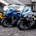 thumbnail image 5 of Motorcycle Toys For Boys Friction Powered Play Toy Motorbike Push And Go Motorcycle With Sound, Blue, 5 of 5