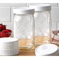 thumbnail image 5 of Ball Wide Mouth Jars 32oz 2 Pack with m.e.m Plastic Lids Fit Ball and Kerr Wide Mouth, 5 of 5