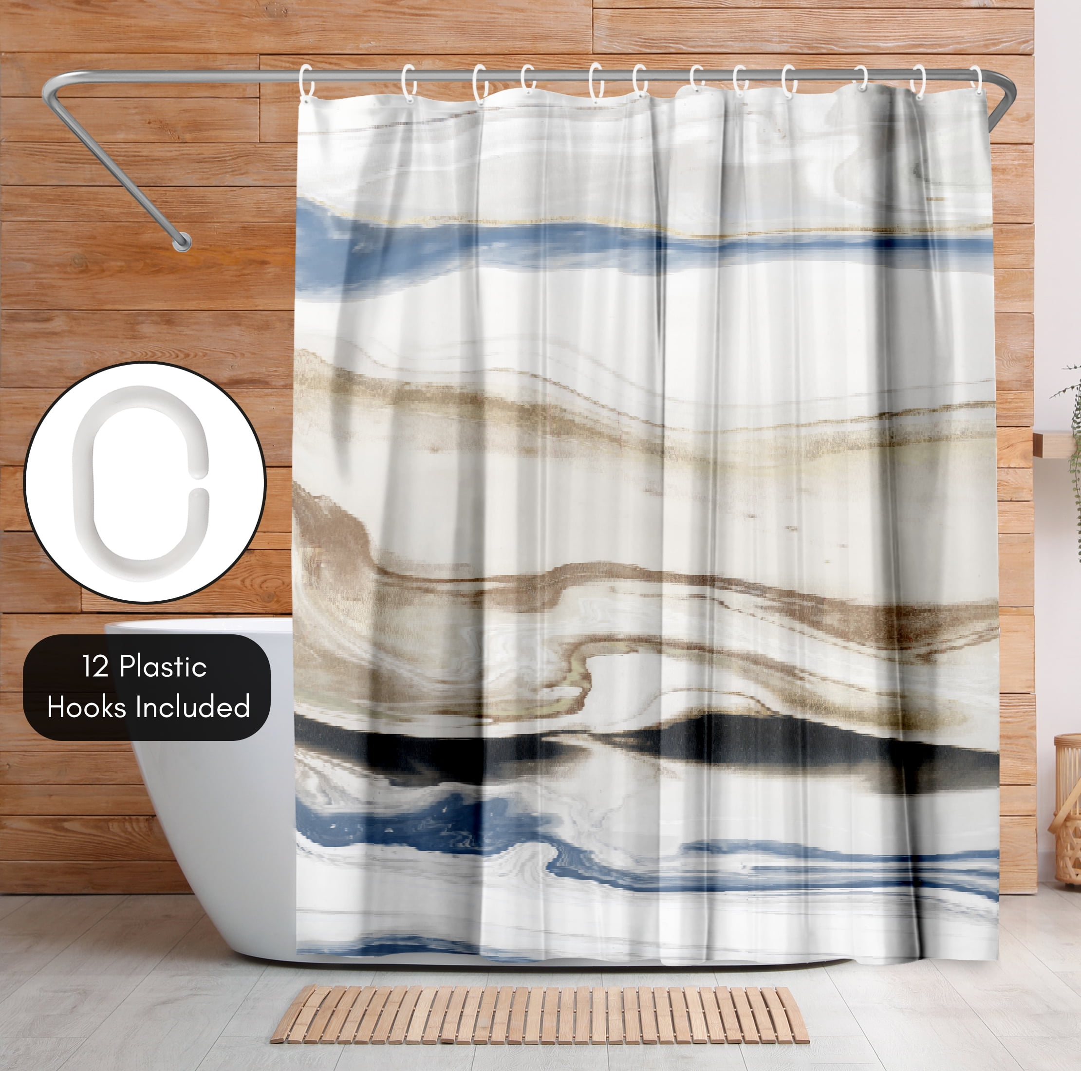 Americanflat 71" x 74" Shower Curtain, Synthesis Ii by PI Creative Art