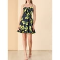thumbnail image 6 of INSPIRE CHIC Women's Spaghetti Strap Bowknot Lemon Dotted Dresses, 6 of 8