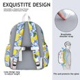 thumbnail image 5 of Lemon Backpack for School,Cute School Bag,Schoolbag with Adjustable Shoulder Straps & Padded Back,13.4"x11"x4.7", 5 of 6