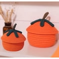 thumbnail image 4 of Hinati Clearance Sale Promotion Halloween Pumpkin Basket Weave Rope Round Storage Airtight Food Storage Containers Dry Food Canisters for Pantry Organization and Storage, 4 of 9