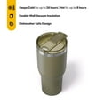 thumbnail image 3 of RTIC 40 oz Ceramic Lined Insulated Essential Tumbler, Leak-Resistant Lid, Olive, 3 of 6