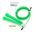 thumbnail image 2 of Cross Training and Functional Fitness - Adjustable - PU Wire Skipping Rope for Adults and Children - green, 2 of 5